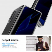 Spigen AirSkin Case - качествен поликарбонатов кейс за Samsung Galaxy Z Fold 4 (прозрачен) 9