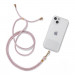 Tech-Protect Universal Chain Necklace Phone Strap - универсална връзка за носене през врата за смартфони (розов) 1