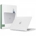 Tech-Protect SmartShell Matte Clear Case - предпазен кейс за MacBook Air 13 M2 (2022) (прозрачен-мат) 2