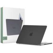 Tech-Protect SmartShell Matte Black Case - предпазен кейс за MacBook Air 13 M2 (2022) (черен-мат) 5