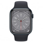 Apple Watch Series 8 Cellular, 41mm Midnight Aluminium Case with Midnight Sport Band - умен часовник от Apple 1