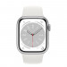 Apple Watch Series 8 Cellular, 41mm Silver Aluminium Case with White Sport Band White Sport Band - умен часовник от Apple 2