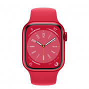 Apple Watch Series 8 GPS, 41mm (PRODUCT)RED Aluminium Case with (PRODUCT)RED Sport Band - умен часовник от Apple 1