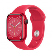 Apple Watch Series 8 GPS, 41mm (PRODUCT)RED Aluminium Case with (PRODUCT)RED Sport Band - Regular