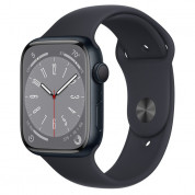 Apple Watch Series 8 GPS, 45mm Midnight Aluminium Case with Midnight Sport Band - Regular