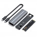 Satechi USB-C External M.2 NVMe SATA SSD Enclosure - алуминиева външна кутия с USB-C за M.2 NVMe SATA SSD дискове (тъмносив) 6
