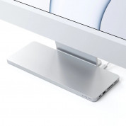 Satechi Aluminium USB-C Slim Dock with SSD Enclosure for iMac 24 - алуминиева поставка с място за SDD и допълнителен USB-C хъб за iMac 24 (2021) (сребрист) 5