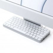 Satechi Aluminium USB-C Slim Dock with SSD Enclosure for iMac 24 - алуминиева поставка с място за SDD и допълнителен USB-C хъб за iMac 24 (2021) (сребрист) 6