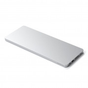 Satechi Aluminium USB-C Slim Dock with SSD Enclosure for iMac 24 - алуминиева поставка с място за SDD и допълнителен USB-C хъб за iMac 24 (2021) (сребрист)