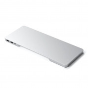 Satechi Aluminium USB-C Slim Dock with SSD Enclosure for iMac 24 - алуминиева поставка с място за SDD и допълнителен USB-C хъб за iMac 24 (2021) (сребрист) 1