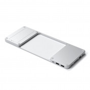 Satechi Aluminium USB-C Slim Dock with SSD Enclosure for iMac 24 - алуминиева поставка с място за SDD и допълнителен USB-C хъб за iMac 24 (2021) (сребрист) 3