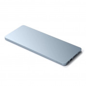 Satechi Aluminium USB-C Slim Dock with SSD Enclosure for iMac 24 - алуминиева поставка с място за SDD и допълнителен USB-C хъб за iMac 24 (2021) (син)