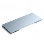 Satechi Aluminium USB-C Slim Dock with SSD Enclosure for iMac 24 - алуминиева поставка с място за SDD и допълнителен USB-C хъб за iMac 24 (2021) (син) 2