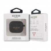 Guess AirPods 3 4G Charms Silicone Case - силиконов калъф с висулка за Apple AirPods 3 (черен) 2