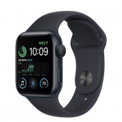Apple Watch SE2 GPS, 40mm Midnight Aluminium Case with Midnight Sport Band - Regular