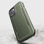 Raptic EcoElement Fort Case - биоразградим хибриден удароустойчив кейс с MagSafe за iPhone 14 (зелен) 5