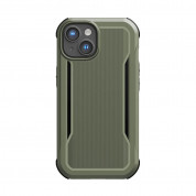 Raptic EcoElement Fort Case - биоразградим хибриден удароустойчив кейс с MagSafe за iPhone 14 (зелен) 1