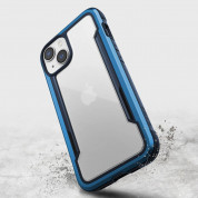 Raptic Shield Case - хибриден удароустойчив кейс за iPhone 14 (син-прозрачен) 5