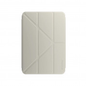 SwitchEasy Origami Nude Case - полиуретанов кейс и поставка за iPad mini 6 (2021) (сив-прозрачен) 2