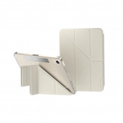 SwitchEasy Origami Nude Case - полиуретанов кейс и поставка за iPad mini 6 (2021) (сив-прозрачен)