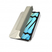 SwitchEasy Origami Nude Case - полиуретанов кейс и поставка за iPad mini 6 (2021) (сив-прозрачен) 3