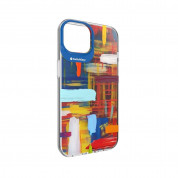 SwitchEasy Artist Impasto Case - дизайнерски хибриден удароустойчив кейс за iPhone 14 (шарен)  2