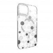 SwitchEasy Artist M Fleur Case With MagSafe - дизайнерски хибриден удароустойчив кейс за iPhone 14 Plus (прозрачен) 2