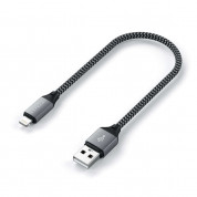 Satechi USB-A to Lightning Cable - сертифициран (MFI) USB-A към Lightning кабел за Apple устройства с Lightning порт (25 см) (сив) 4