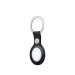 Apple AirTag Leather Key Ring - стилен оригинален ключодържател от естествена кожа за Apple AirTag (черен) 2
