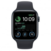 Apple Watch SE2 Cellular, 44mm Midnight Aluminium Case with Midnight Sport Band - умен часовник от Apple 1
