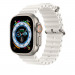 Apple Watch Ultra Cellular, 49mm Titanium Case with White Ocean Band - умен часовник от Apple 1