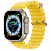 Apple Watch Ultra Cellular, 49mm Titanium Case with Yellow Ocean Band - умен часовник от Apple