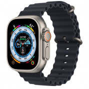 Apple Watch Ultra Cellular, 49mm Titanium Case with Midnight Ocean Band - умен часовник от Apple