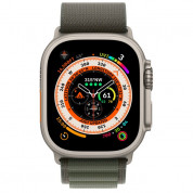 Apple Watch Ultra Cellular, 49mm Titanium Case with Green Alpine Loop Small - умен часовник от Apple 1
