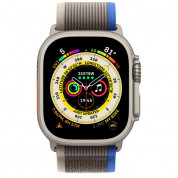 Apple Watch Ultra Cellular, 49mm Titanium Case with Blue/Gray Trail Loop M/L - умен часовник от Apple 1