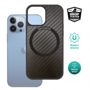 4smarts Carbon Case With UltiMag - удароустойчив кейс с карбоново покритие и MagSafe за iPhone 14 Pro Max (черен)