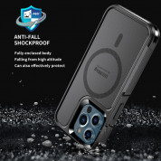 4smarts Defend Case with UltiMag - хибриден удароустойчив кейс с MagSafe за iPhone 14 Pro Max (черен) 2