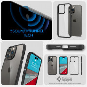 Spigen Ultra Hybrid Case - хибриден кейс с висока степен на защита за iPhone 14 Pro Max (черен-прозрачен) 12