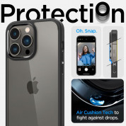 Spigen Ultra Hybrid Case - хибриден кейс с висока степен на защита за iPhone 14 Pro Max (черен-прозрачен) 10