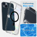 Spigen Ultra Hybrid MagSafe Case - хибриден кейс с висока степен на защита с MagSafe за iPhone 14 (черен-прозрачен)  8