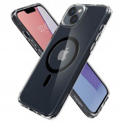 Spigen Ultra Hybrid MagSafe Case - хибриден кейс с висока степен на защита с MagSafe за iPhone 14 (черен-прозрачен)  4
