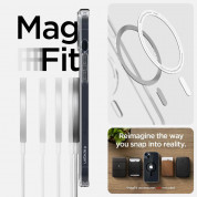 Spigen Ultra Hybrid MagSafe Case - хибриден кейс с висока степен на защита с MagSafe за iPhone 14 (черен-прозрачен)  9