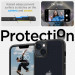 Spigen Ultra Hybrid Case - хибриден кейс с висока степен на защита за iPhone 14 (черен-прозрачен) 8