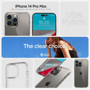 Spigen Ultra Hybrid Case - хибриден кейс с висока степен на защита за iPhone 14 Pro Max (прозрачен) 6