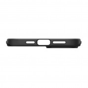 Spigen Thin Fit Case - качествен тънък матиран кейс за iPhone 14 (черен) 4