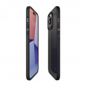 Spigen Thin Fit Case - качествен тънък матиран кейс за iPhone 14 Pro (черен) 5