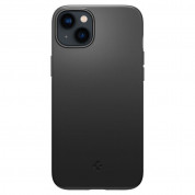 Spigen Thin Fit Case - качествен тънък матиран кейс за iPhone 14 Plus (черен) 1