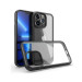 Devia Crystal Shockproof Case - хибриден удароустойчив кейс за iPhone 14 (черен-прозрачен) 1