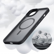 Tech-Protect MagMat MagSafe Case - хибриден удароустойчив кейс с MagSafe за iPhone 14 (черен-мат) 2