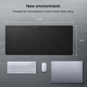 Spigen LD302M Magnetic Desk Pad - коженa подложка (пад) за мишка и клавиатура (черен) 12